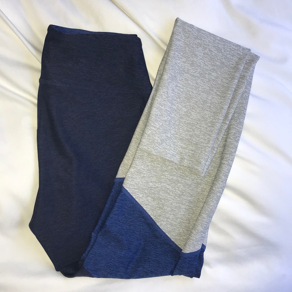 Outdoor Voices Full Length Tri-Tone Leggings